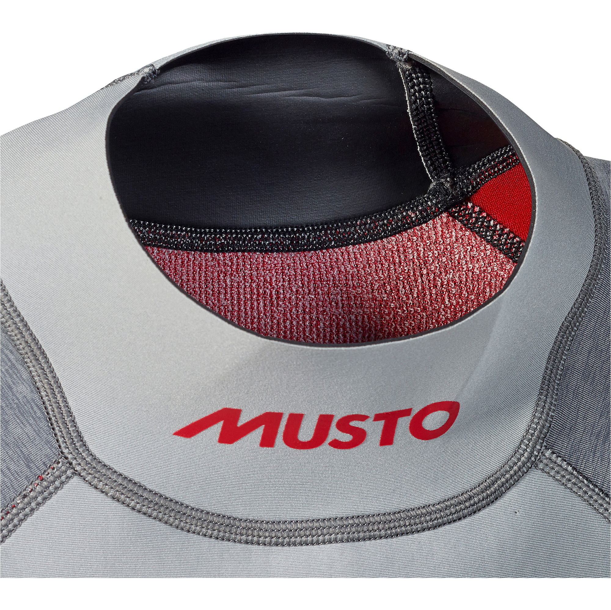 2026 Musto Da Uomo Flexlite Vapour 1.0 Manica Lunga Muta Top 82068 - Grey Marl